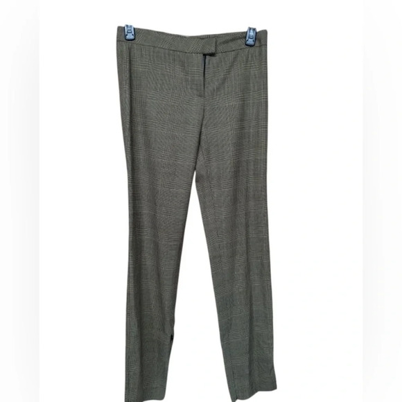Rag & Bone Pants Womens Size 6 Brown Rebecca Wool Blend Glen Plaid Straight Leg - Picture 2 of 11